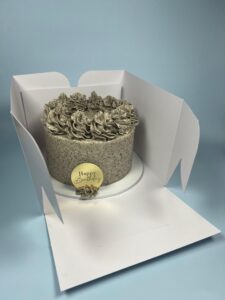 Standard white cake box