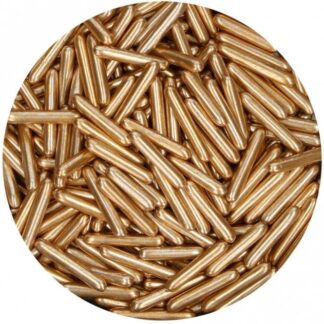 FunCakes Metallic Sugar Rods XL Light Gold 70g