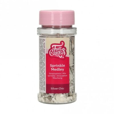 FunCakes Sprinkle Medley Silver Chic 65g - Image 2