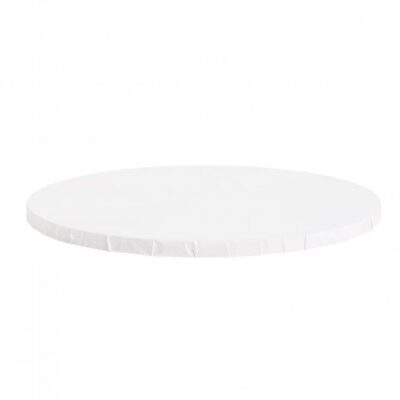 12mm Matt White Round Masonite Board Drum - Image 2