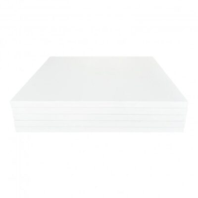 12mm Matt White Square Masonite Board Drum - Image 2