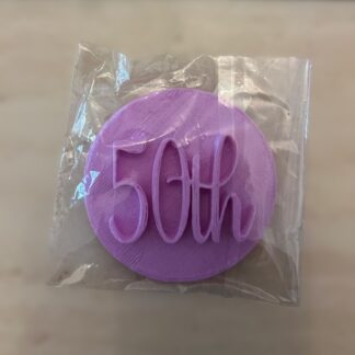 Fondant Stamp - 50th
