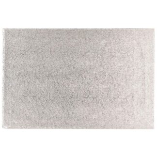 Clearance - 14 x 6" Silver Rectangle Double Thick Cake Card