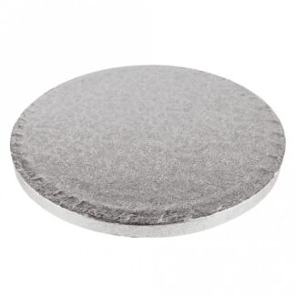 Clearance - 12mm Round Silver Cake Drum