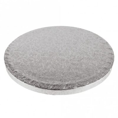 Clearance - 12mm Round Silver Cake Drum