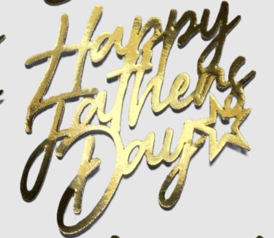 Pack of 12 - Happy Father's Day Cupcake Toppers