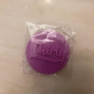 Fondant Stamp - Thirty