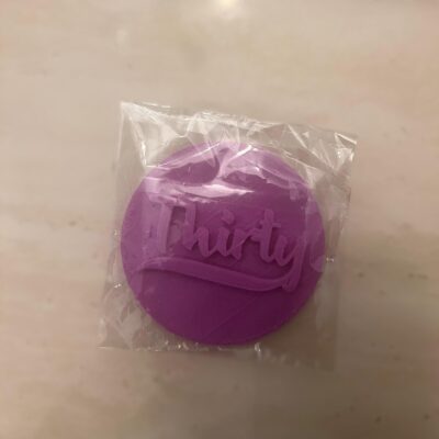 Fondant Stamp - Thirty