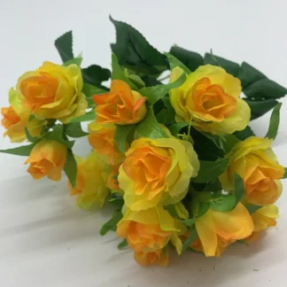 Yellow mini rosebud x 15
