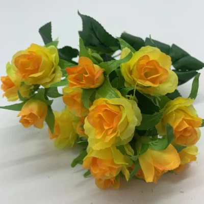 Yellow mini rosebud x 15