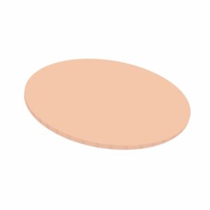pastel orange masonite cake board